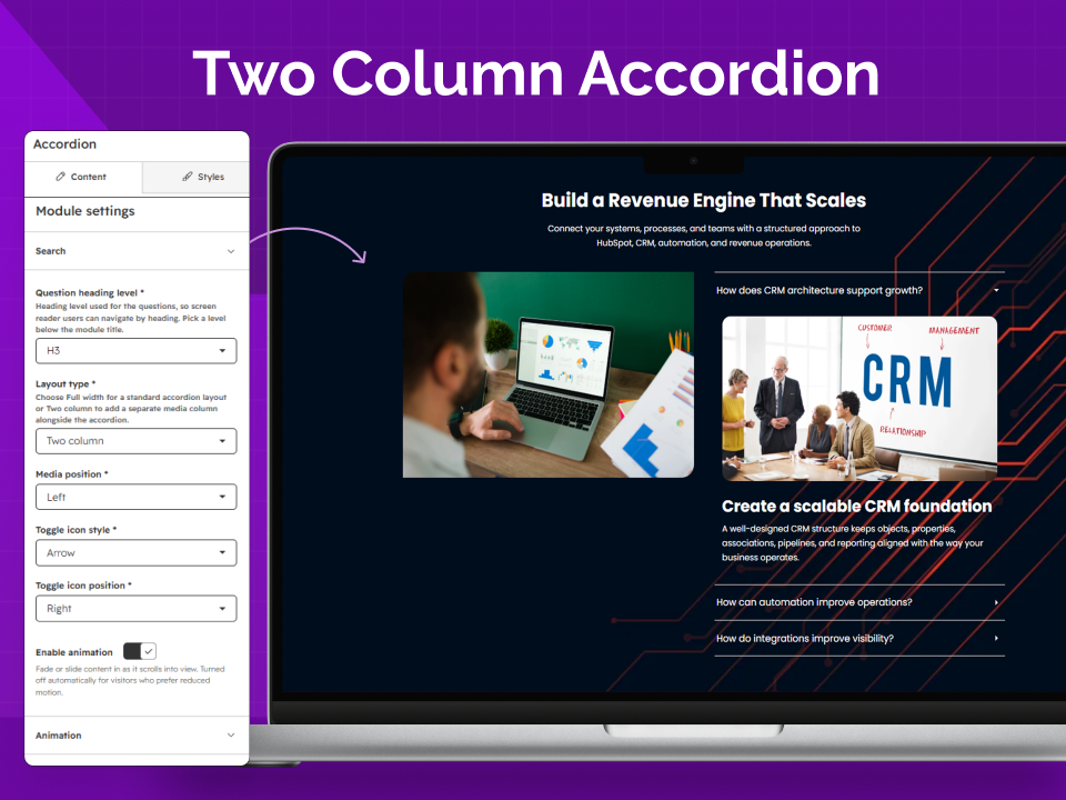 Two Column Accordion